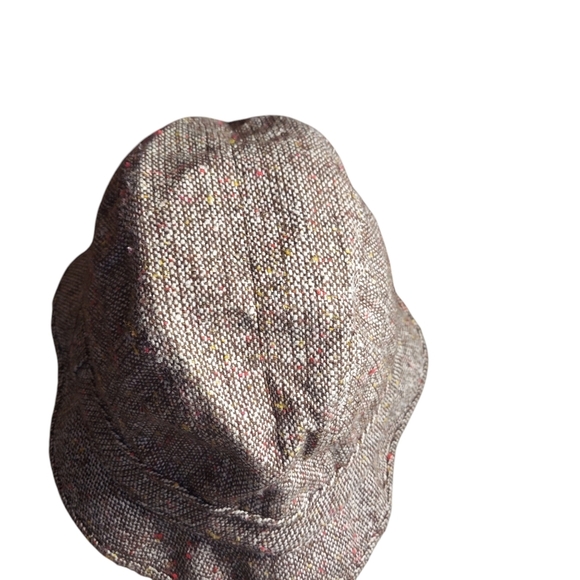 The Vagabond Pocket Hat Vintage Union Made Fedora Brown Red Tweed - Picture 4 of 15